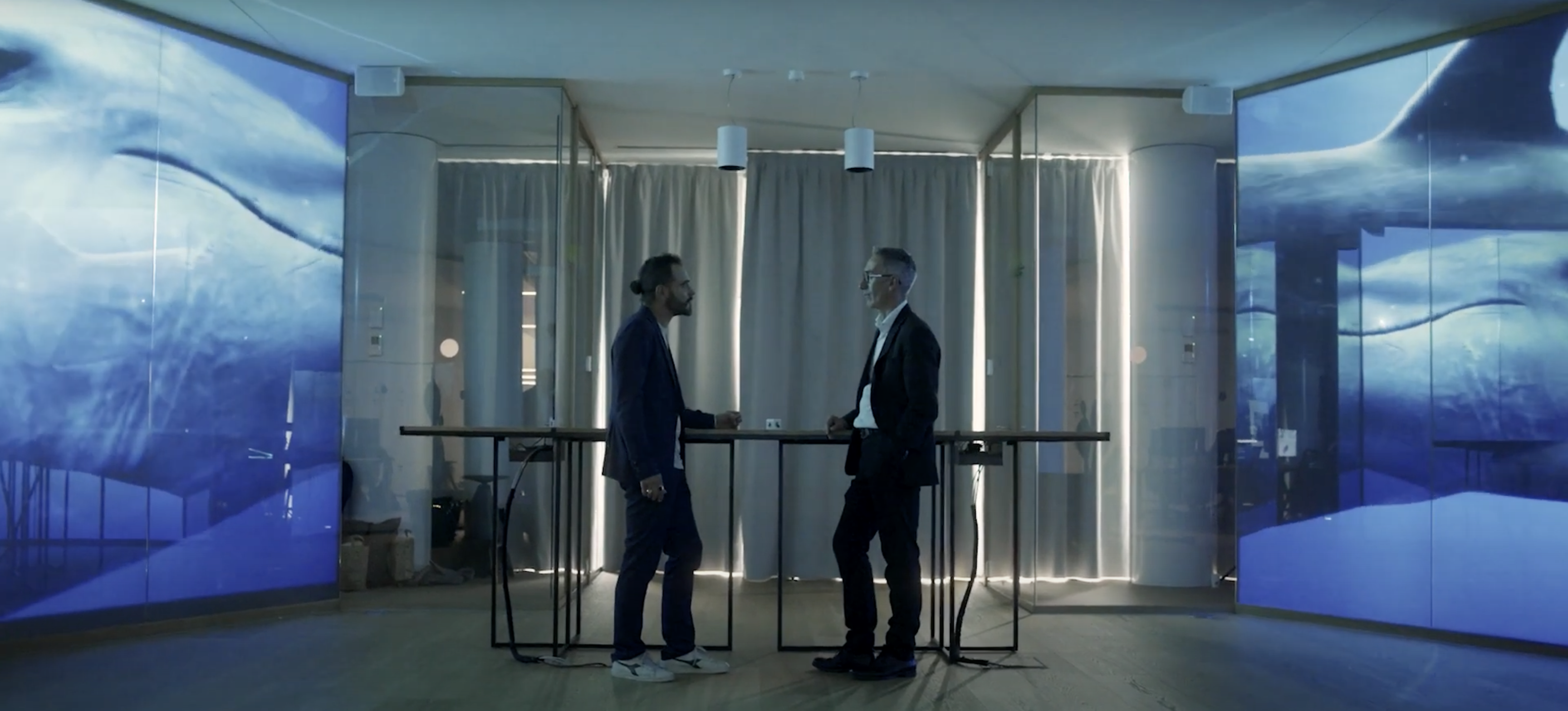 Immersive room in the NTT Innovation Center at Milan, Italy