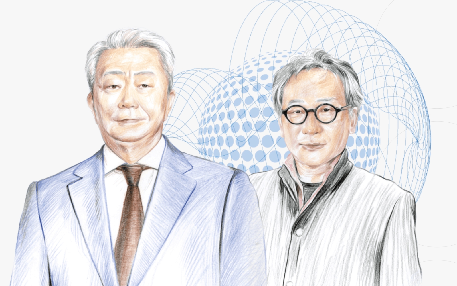 Jun Sawada, Chairman of the Board at NTT, Inc., and Yasuo Deguchi, Professor of Philosophy at Kyoto University