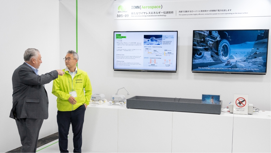 NTT Space Environment and Energy Laboratories presenting the project at the 2024 R&D Forum