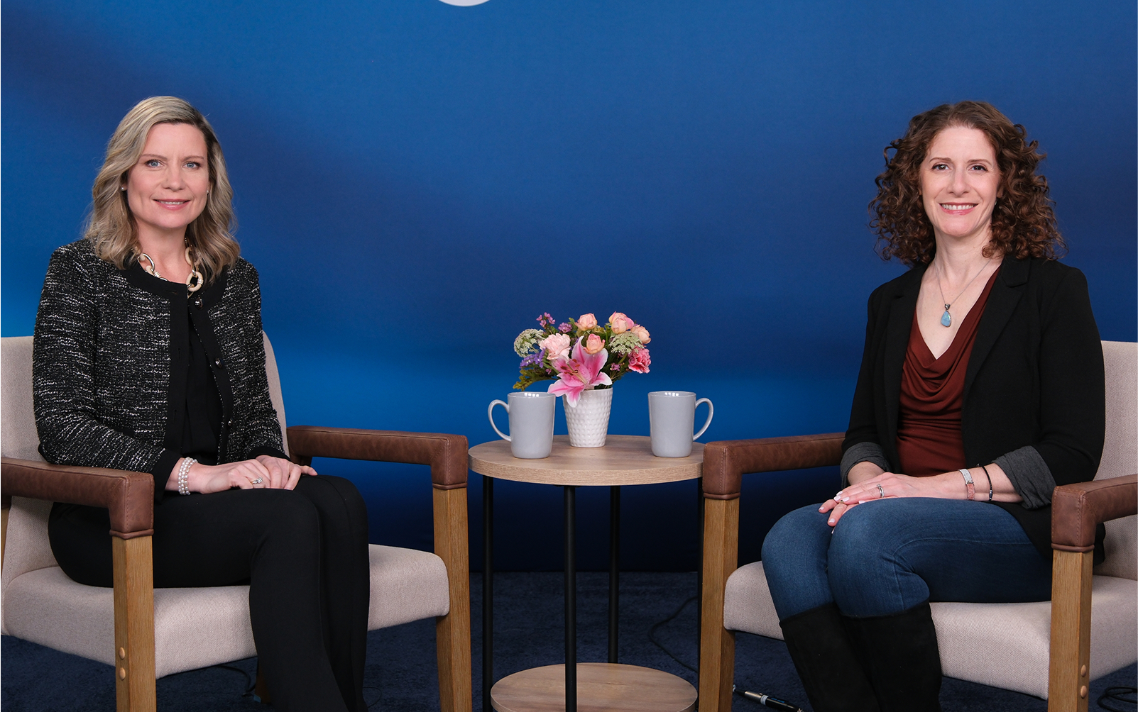 Author Maria Ross, and Megan Dahlgren