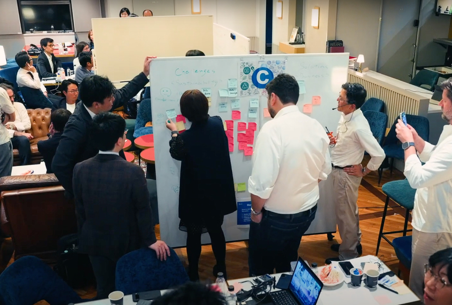 Participants of the Sustainability Conference taking part in a workshop