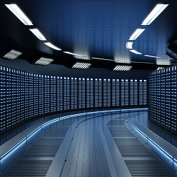 inside of a data center