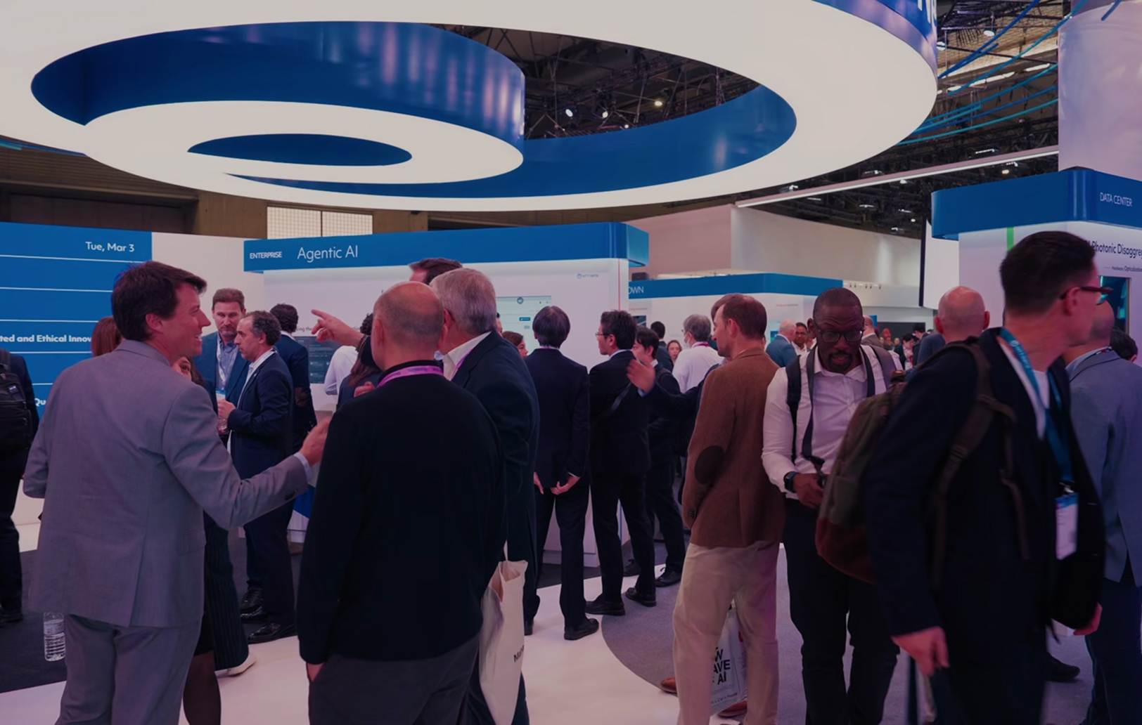 Demos area at NTT booth at MWC26